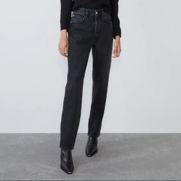Zara Denim - 90S STRAIGHT JEANS BLACK